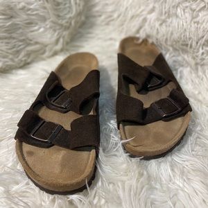 BIRKENSTOCK Sandal With Leather/Suede Strap